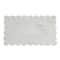 Hello Honey® 14" White Marble Cheese Board with Scalloped Edge